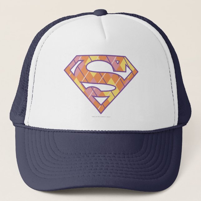 Supergirl-Raute-Logo Truckerkappe (Vorderseite)
