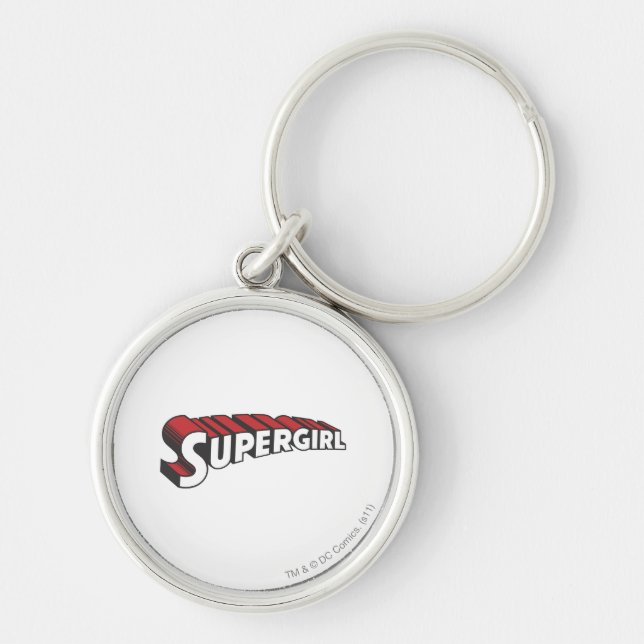 Supergirl Red and White Logo Schlüsselanhänger (Vorne)