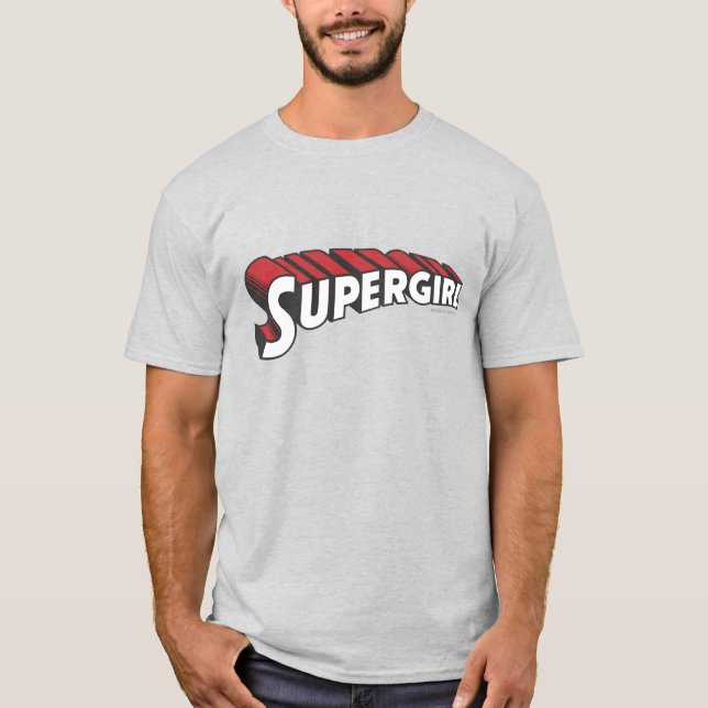 Supergirl Red and White Logo T-Shirt (Vorderseite)