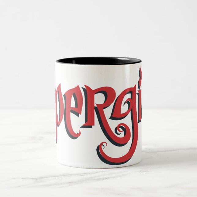 Supergirl Red Logo Zweifarbige Tasse (Mittel)
