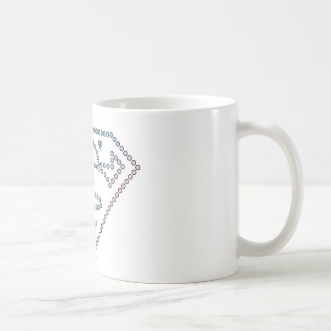 Supergirl Regenbogen-Kontur-Logo Kaffeetasse (Rechts)