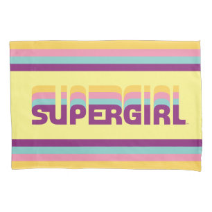 Supergirl Retro Colorshift Graphic Kissenbezug