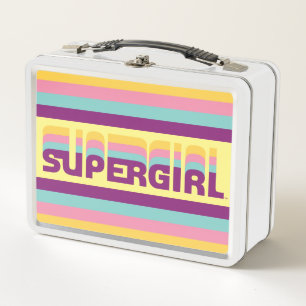 Supergirl Retro Colorshift Graphic Metall Brotdose