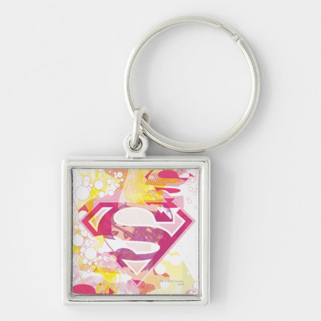 Supergirl Retro Logo Schlüsselanhänger (Vorne)