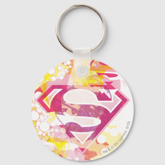 Supergirl Retro Logo Schlüsselanhänger (Vorderseite)