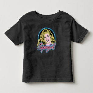 Supergirl Retro Neon Lights Graphic Kleinkind T-shirt