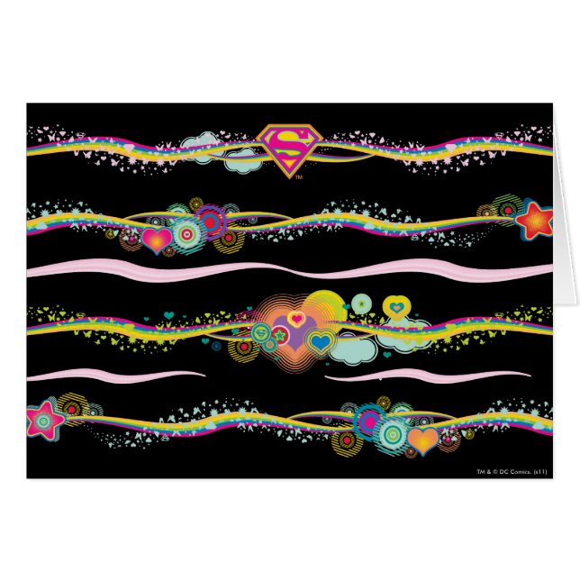 Supergirl Retro Rainbow (Devant horizontal)