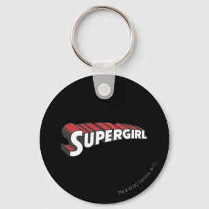 Supergirl Rot und Weiß Logo Schlüsselanhänger