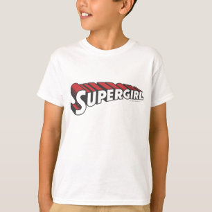 Supergirl Rot und Weiß Logo T-Shirt