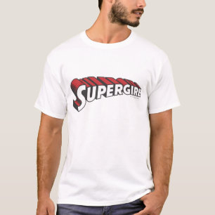 Supergirl rotes und weißes Logo T-Shirt