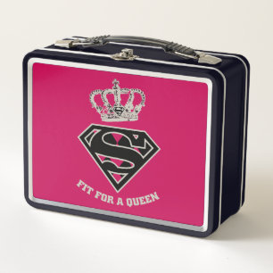 Supergirl S-Schild "Fit for a Queen" Metall Brotdose