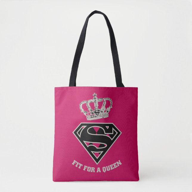 Supergirl S-Schild "Fit for a Queen" Tasche (Vorderseite)