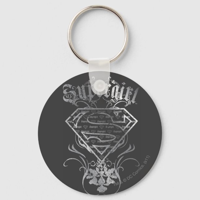 Supergirl Silver Logo Schlüsselanhänger (Vorderseite)