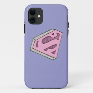 Supergirl Sketch Pink Logo Case-Mate iPhone Hülle