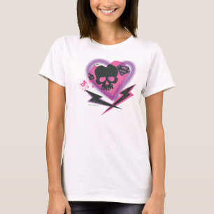Supergirl Skulls und Blitze T-Shirt