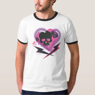 Supergirl Skulls und Blitze T-Shirt