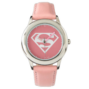 Supergirl Solid S-Shield Armbanduhr