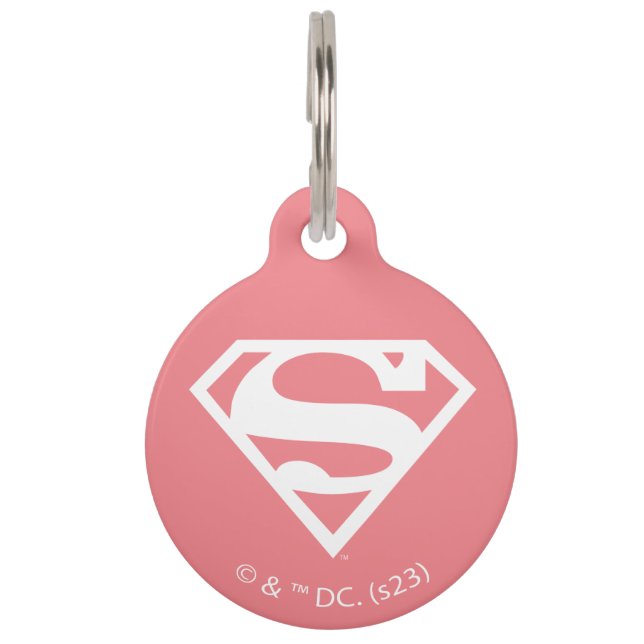 Supergirl Solid S-Shield Haustiermarke (Vorderseite)