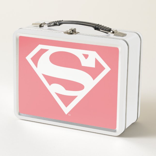 Supergirl Solid S-Shield Metall Brotdose (Vorderseite)