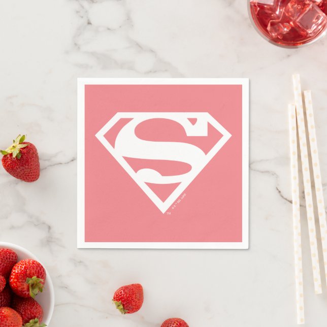 Supergirl Solid S-Shield Serviette (Beispiel)