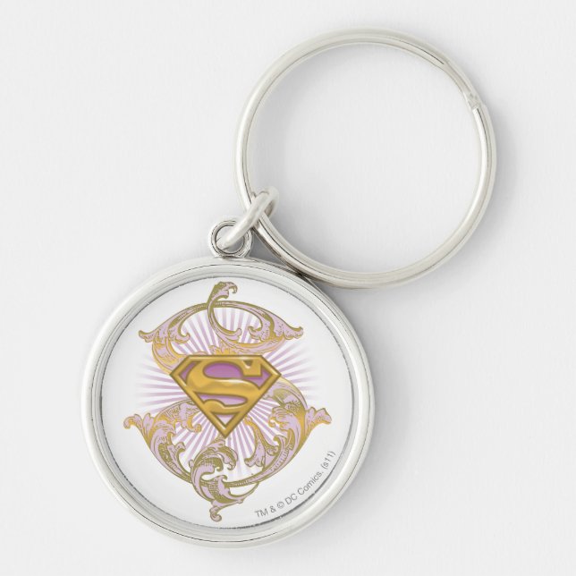 Supergirl-Starbust-Logo Schlüsselanhänger (Vorne)
