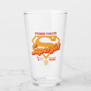 Supergirl stärker als je zuvor Retro Graphic Glas
