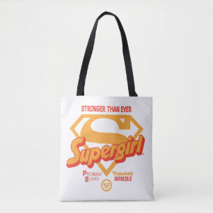 Supergirl stärker als je zuvor Retro Graphic Tasche