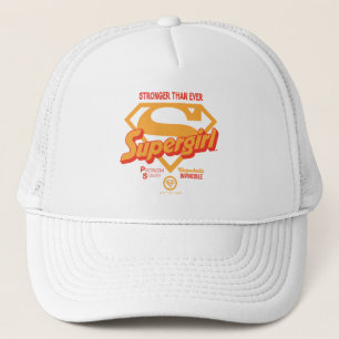 Supergirl stärker als je zuvor Retro Graphic Truckerkappe