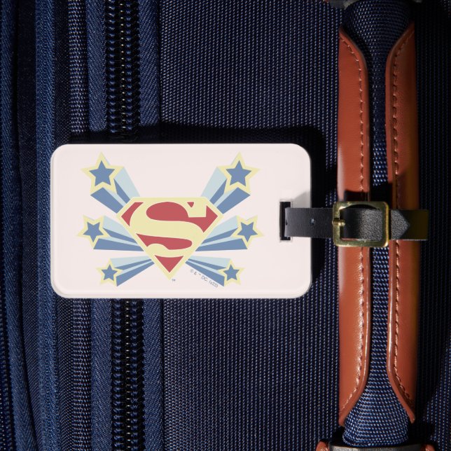 Supergirl Stars S-Shield Gepäckanhänger (Vorderseite Insitu 4)
