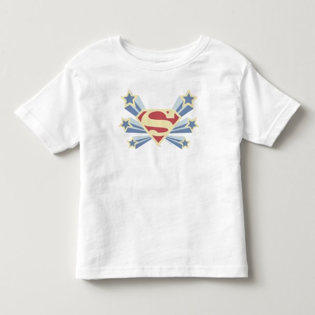Supergirl Stars S-Shield Kleinkind T-shirt (Vorderseite)