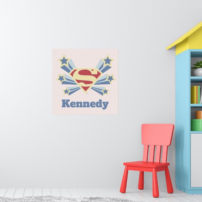 Supergirl Stars S-Shield Poster (Kinderzimmer 1)