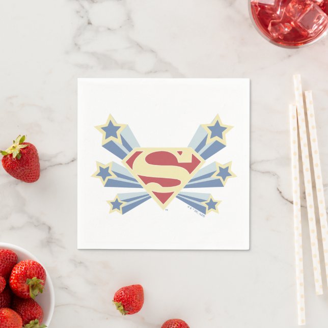 Supergirl Stars S-Shield Serviette (Beispiel)