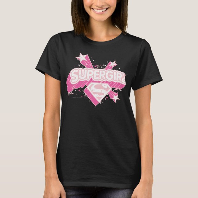 Supergirl Stars und Logos T-Shirt (Vorderseite)