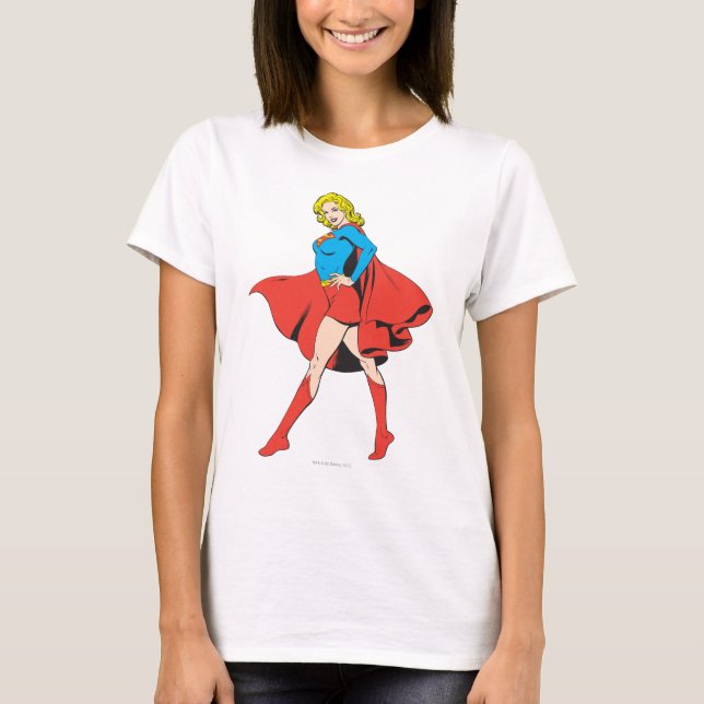 Supergirl Strikes a Pose T-Shirt (Vorderseite)