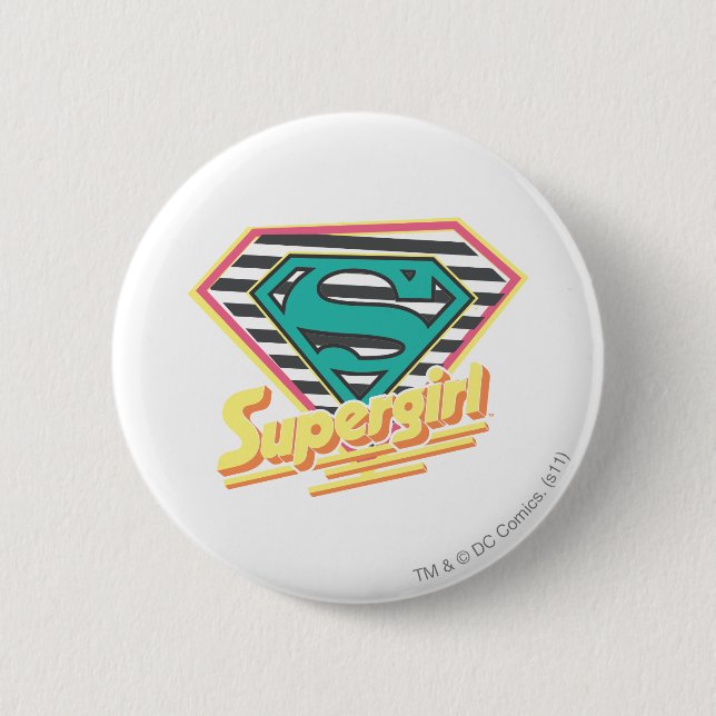 Supergirl Strip Logo Button (Vorderseite)