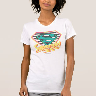 Supergirl Striped Logo T-Shirt