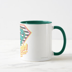 Supergirl Striped Logo Tasse