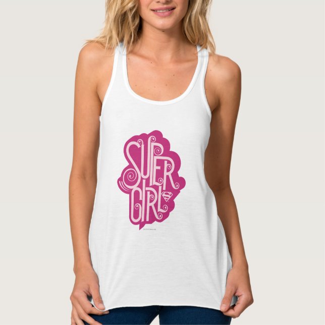 Supergirl Swirl 1 Tank Top (Vorderseite)