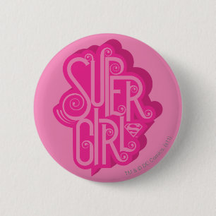 Supergirl Swirl 2 Button