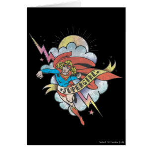 Supergirl volant éclair tatouage