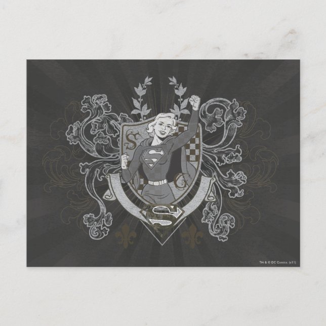 Supergirl-Wappen Postkarte (Vorderseite)