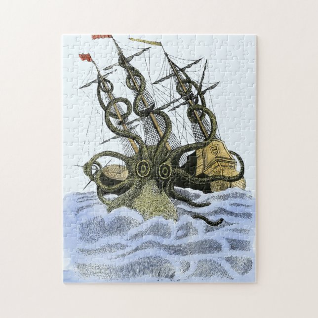 Supergrößen-Sushi Kraken gutes Puzzlespiel! (Vertikal)