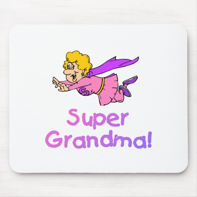 Supergroßmutter (Fliegen) Mousepad (Vorne)