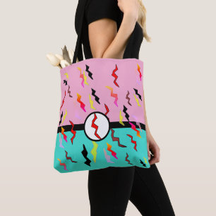 Superheld aller Dinge Rosa blaue Leuchtdioden Tasche
