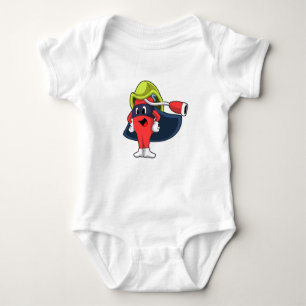 Superheld als Feuerwehrmann Baby Strampler