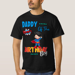 Superheld Birthday Boy farbenfroh, maßgeschneider T-Shirt