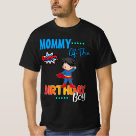 Superheld Birthday Boy farbenfroh, maßgeschneidert T-Shirt
