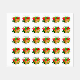 Superheld, buntes Gemüse Etiketten