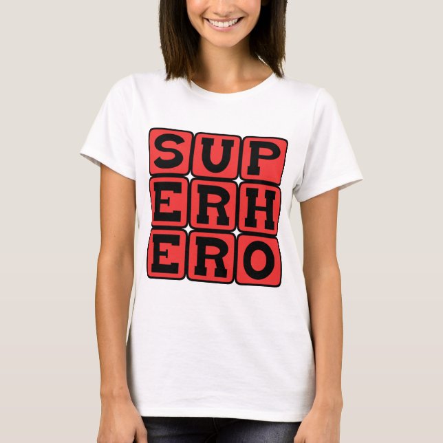 Superheld, Comic Book Protagonist T-Shirt (Vorderseite)