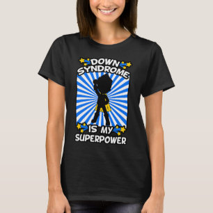 Superheld Down-Syndrom-Bewusstsein Chromosom Super T-Shirt